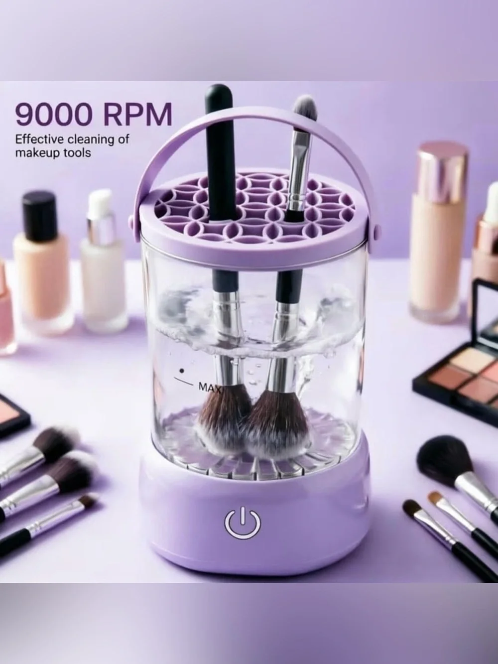 9000 RPM Electric Makeup Brush Cleaning Machine